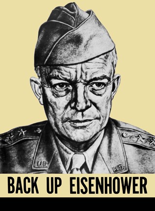 Framed General Dwight Eisenhower Print