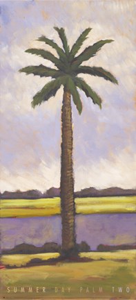 Framed Summer Day Palm Two Print