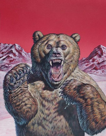Framed Cave Bear Print