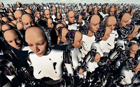 Framed Female Androids Print