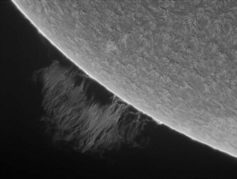 Framed H-Alpha Sun Promimence Print