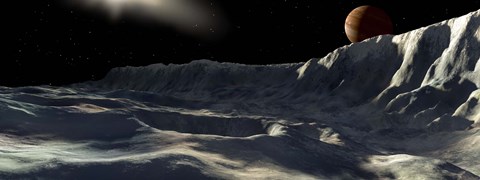 Framed Ice Scarp on Callisto Print