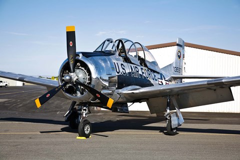 Framed North American T-28 Trojan Print