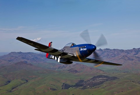 Framed P-51D Mustang 2 Print