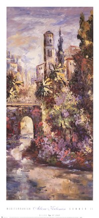 Framed Mediterranean Summer II Print