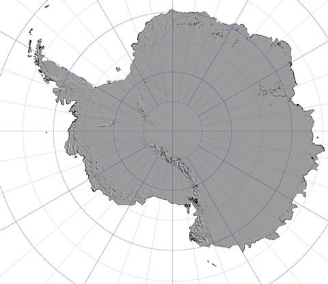 Framed Antarctica Print