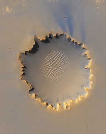 Framed Victoria Crater on Mars Print