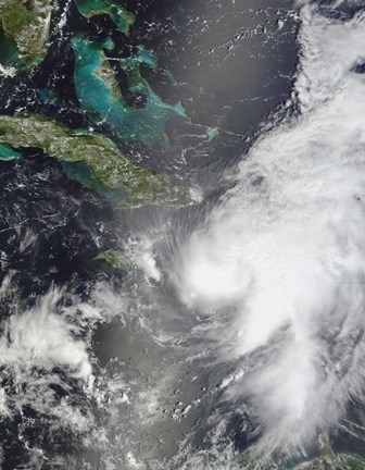 Framed Hurricane Ernesto Print