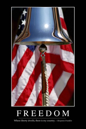 Framed Freedom: Inspirational Quote and Motivational Poster Print