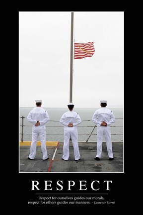 Framed Respect: Inspirational Quote and Motivational Poster Print