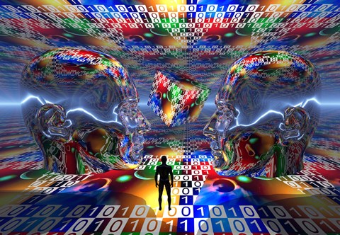 Framed Extraterrestrial Life (3D) Print