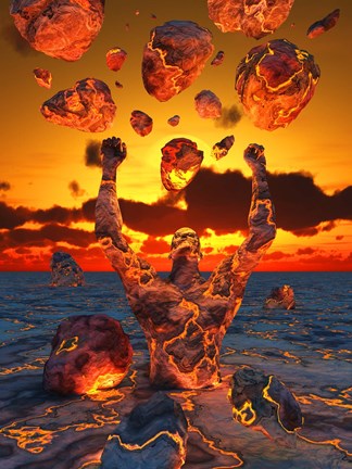 Framed Creation of Man Print