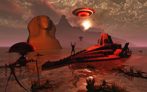 Framed Inhabitants of the City of Atlantis Print