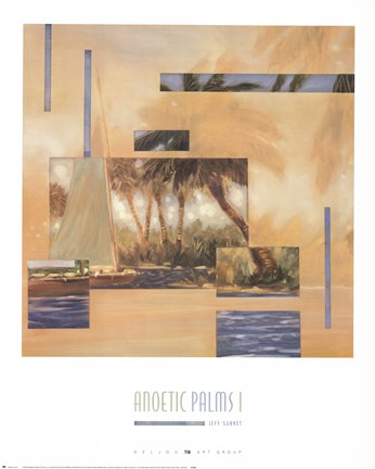 Framed Anoetic Palms I Print
