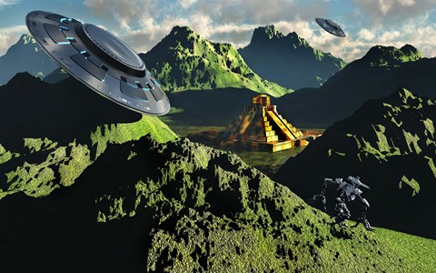 Framed Golden City of El Dorado Print