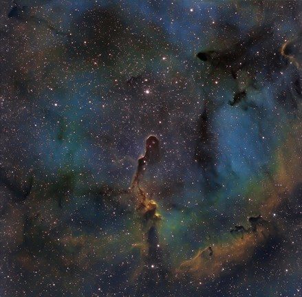 Framed IC 1396, the Elephant Trunk Nebula Print