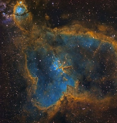 Framed IC 1805, the Heart Nebula Print