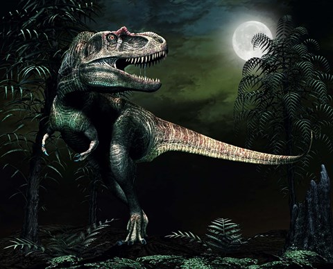 Framed Albertosaurus Print