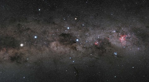 Framed Southern Cross Pointers in the Milky Way Print