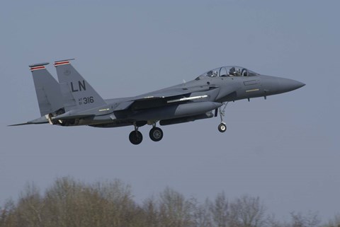 Framed US Air Force F-15E Strike Eagle Print