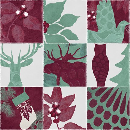 Framed Woodland Winter V Print