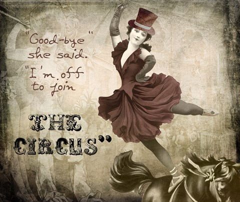 Framed Join The Circus Print