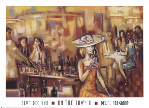 Framed On the Town II Print