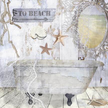 Framed Beach House I Print