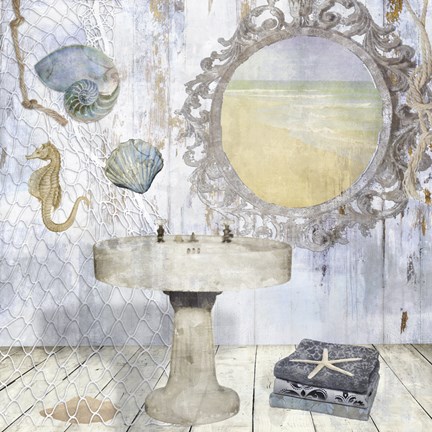 Framed Beach House II Print