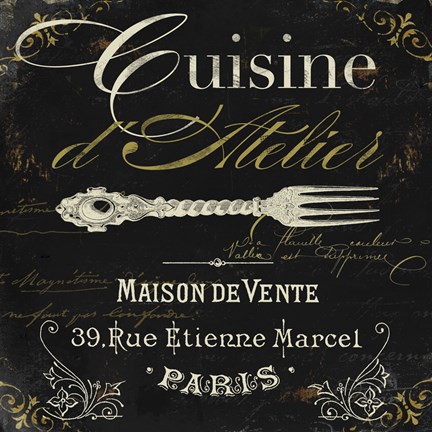 Framed La Cuisine I Print