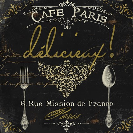 Framed La Cuisine III Print