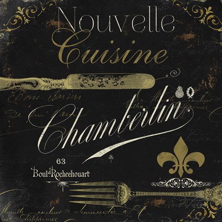 Framed La Cuisine IV Print