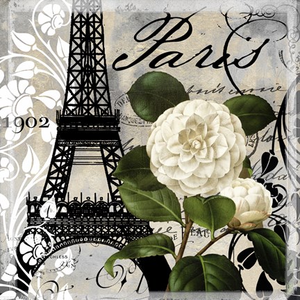 Framed Paris Blanc I Print