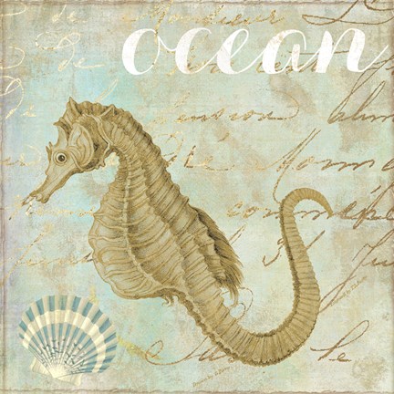 Framed Turquoise Beach III Print