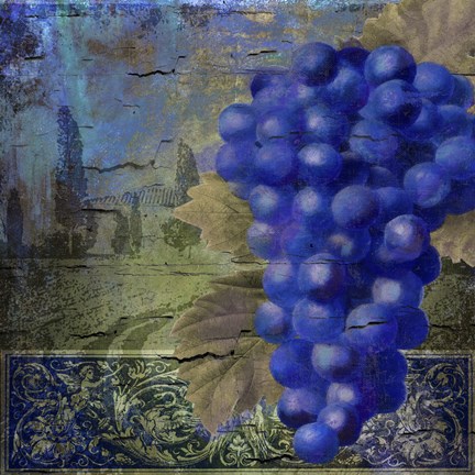 Framed Vino Blu One Print