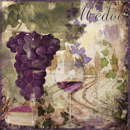 Framed Wine Country IV Print