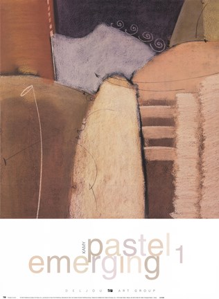 Framed Emerging Pastel 1 Print