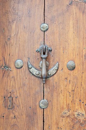 Framed Door Knocker, Toledo, Spain Print