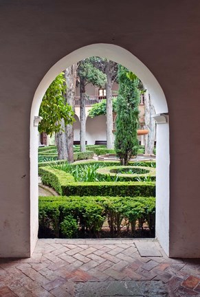 Framed Nasrid Palace, Alhambra, Granada, Andalucia, Spain Print