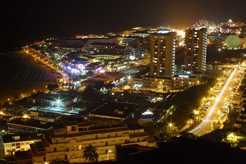 Framed City Overlook, Tenerife, Canary Islands, Spain Print