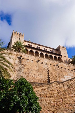 Framed Royal Palace of La Almudaina, Palma, Majorca, Balearic Islands, Spain Print