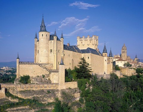 Framed Alcazar, Segovia, Castile Leon, Spain Print