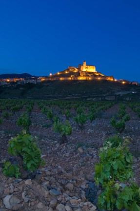 Framed Church and village of San Vicente de la Sonsierra, La Rioja, Spain Print