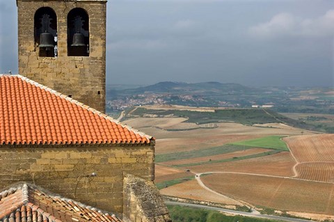 Framed View of San Vicente de la Sonsierra Village, La Rioja, Spain Print