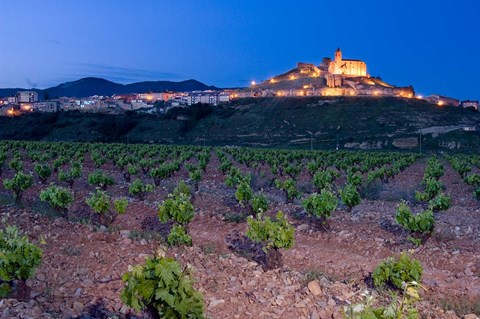 Framed Church and village of San Vicente de la Sonsierra, La Rioja, Spain Print