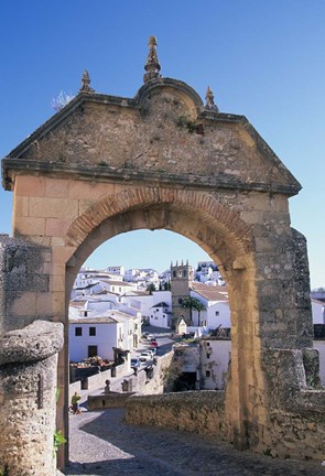 Framed Entry to Ronda&#39;s Jewish Quarter, Andalucia, Spain Print