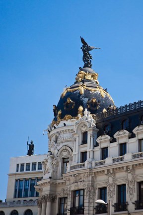 Framed Spain, Madrid Metropolis building on Grand Via Print