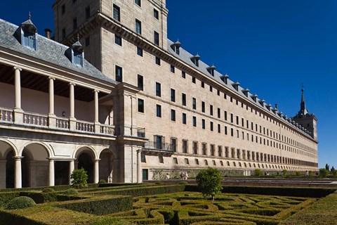 Framed El Escorial Royal Monastery and Palace, San Lorenzo de El Escorial, Spain Print