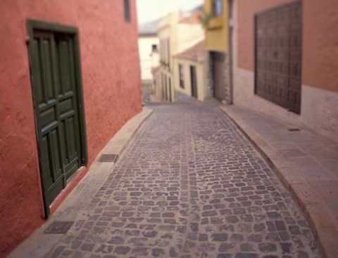 Framed Street Views near Plaza de la Constitucion, Tenerife, Canary Islands, Spain Print