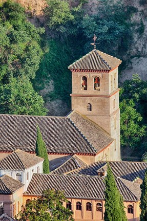 Framed Rooftops of the Albayzin district, Granada, Spain Print